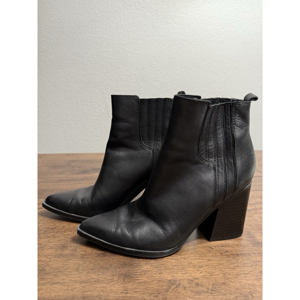 Marc Fisher Womens Matter2 Black Ankle Boots Shoes 10 Medium 10M